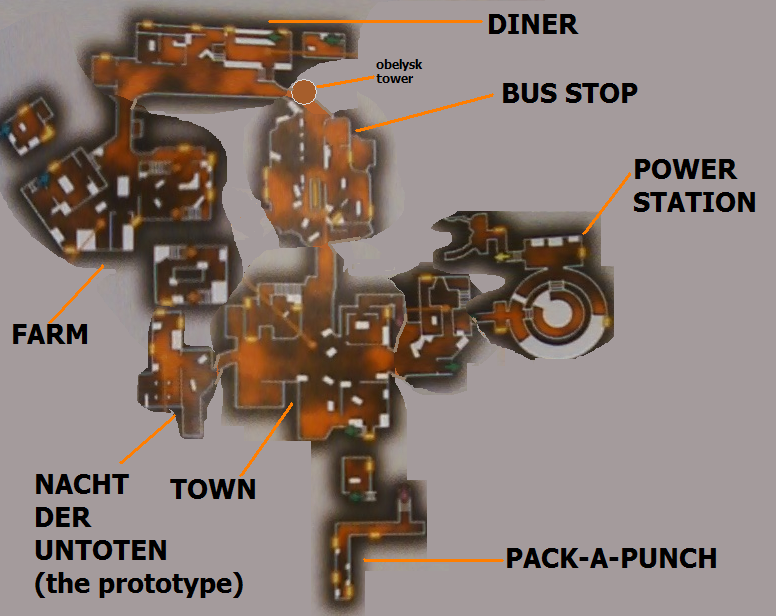 Tranzit New Map Layout Tranzit Call Of Duty Zombies